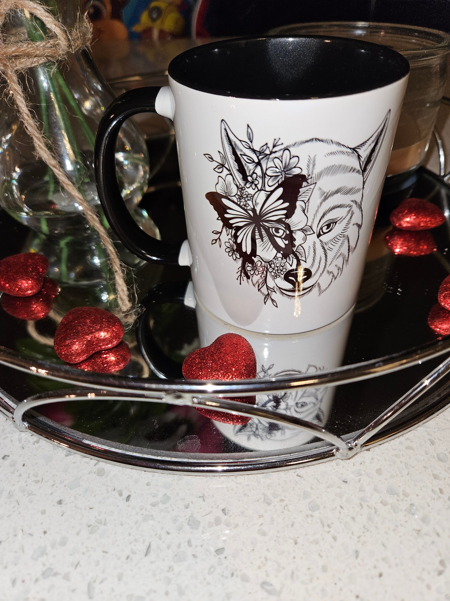 Lupus butterfly/wolf Mug