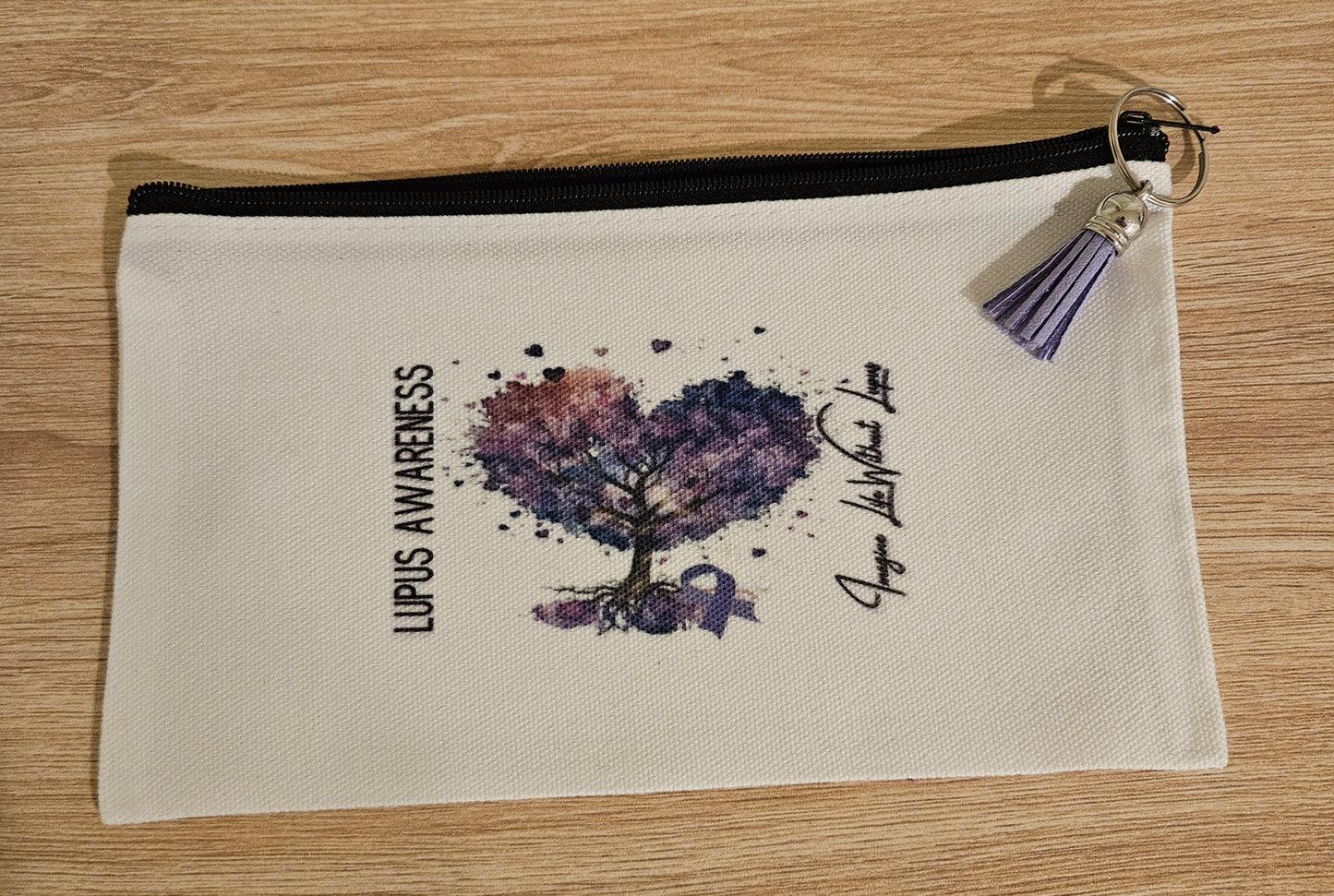 Lupus life zipper pouch