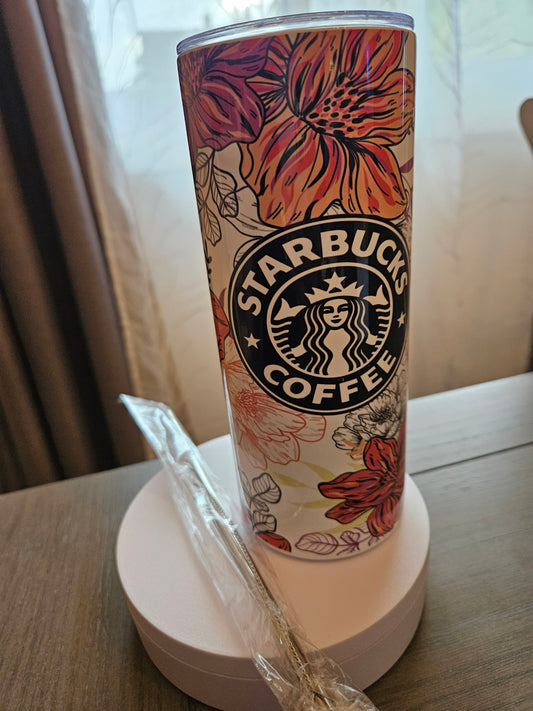 20oz Starbucks flower tumbler