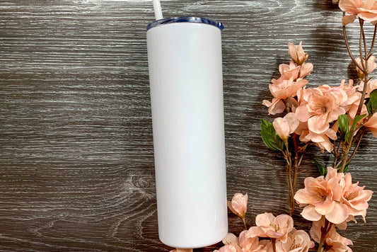 Custom 20oz Short White tumbler