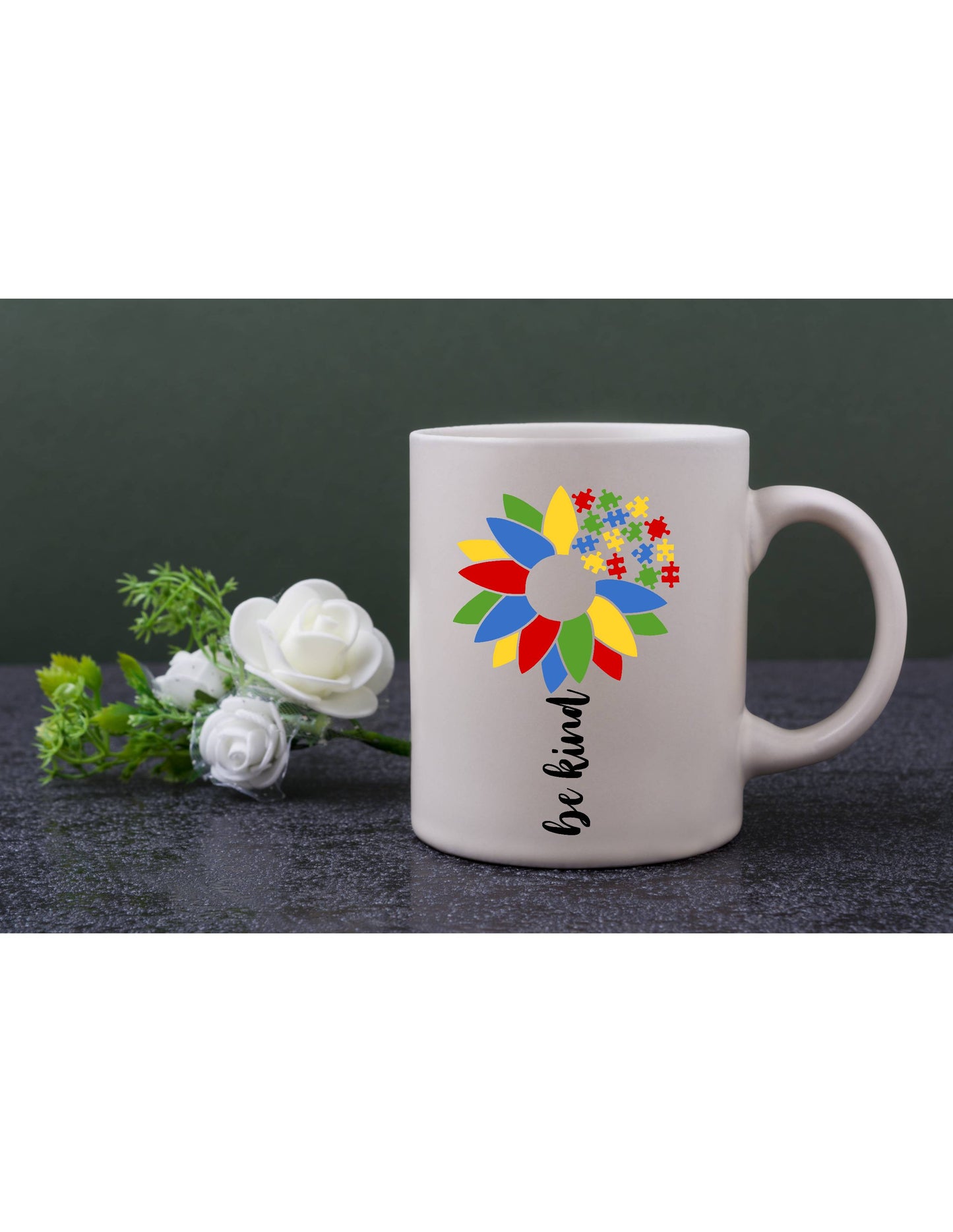 Autism sunflower mug