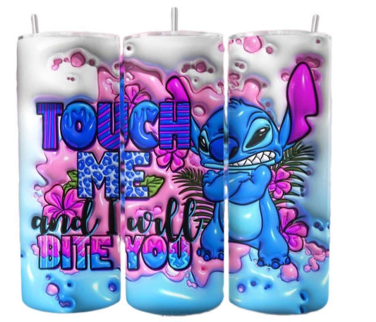 20oz Stitch Bite you Tumbler